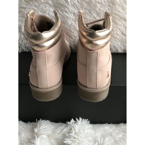 Girl’s Ankle Boots Nautica Zabra Little Girl Boots Lace Up Blush Size 2 #KB0008 - Picture 3 of 11